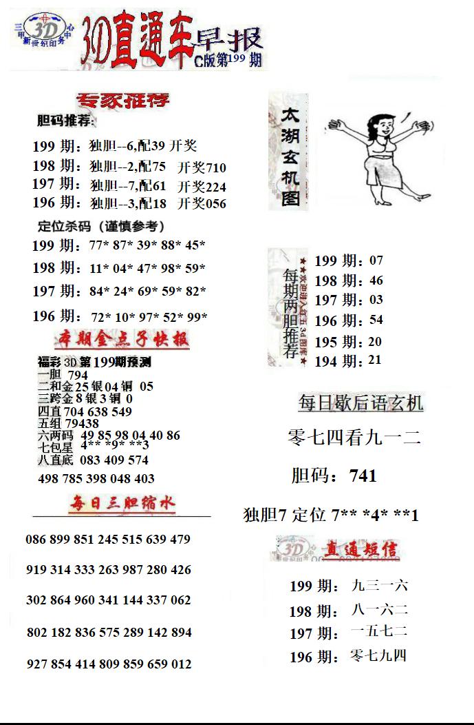 3D直通车早报C版