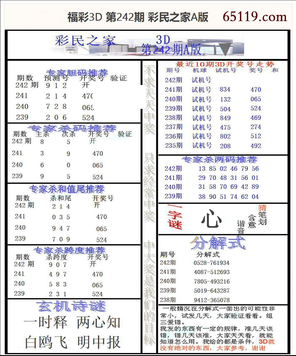 福彩3D彩民之家A版