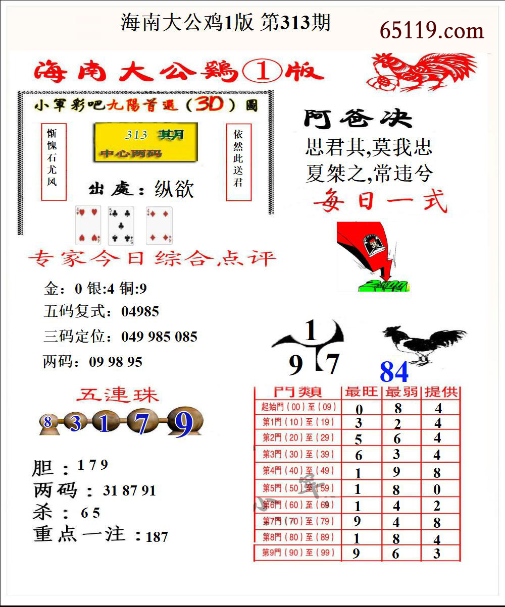 海南大公鸡1版